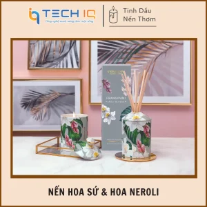 Nến hương Hoa Sứ và Hoa Cam Neroli