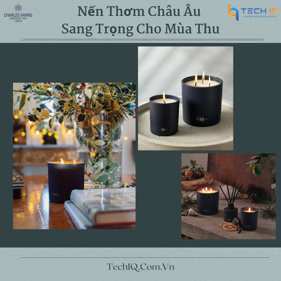 Nến Thơm Châu Âu Sang Trọng Cho Mùa Thu